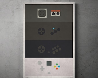 Sega Controller Minimalist Poster