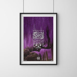 Teldrassil - World of Warcraft ATLAS Staring Zone Tourism Travel Poster Series, Typography & Photography