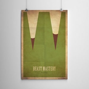 Beast Mastery Hunter - WoW Minimalist Class Poster Series