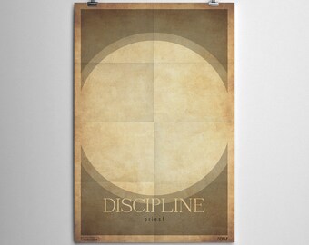 Discipline Priest - WoW Minimalist Class Poster Series