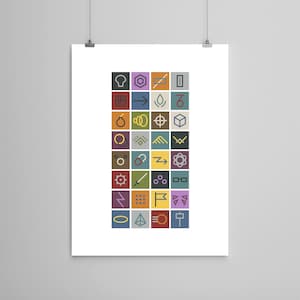 Cartel minimalista de Overwatch Lexigram