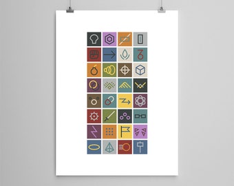 Overwatch Lexigram Minimalist Poster
