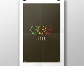 Combatir el pícaro - mundo de Warcraft WoW clase/Spec marcas cartel serie archivo Digital