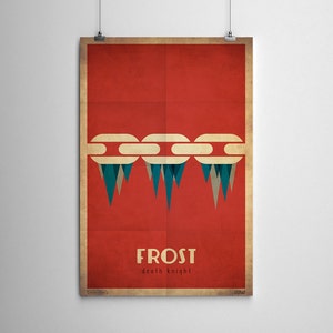 Frost Death Knight - WoW Minimalist Class Poster Series