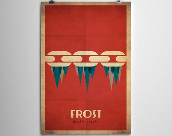 Frost Death Knight - WoW Minimalist Class Poster Series