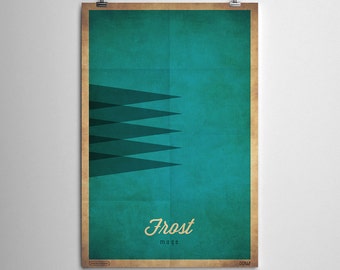 Frost Mage - WoW clase minimalista cartel serie