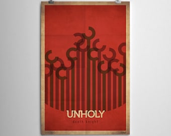 Unholy Death Knight - WoW Minimalist Class Poster Series