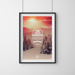 Dun Morogh - World of Warcraft ATLAS Staring Zone Tourism Travel Poster Series, Typography & Photography