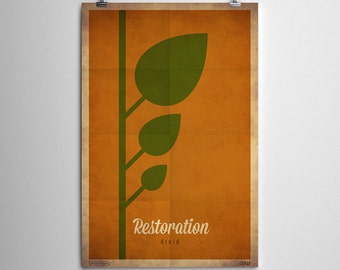 Restorarion Druid - WoW Minimalist Class Poster Series