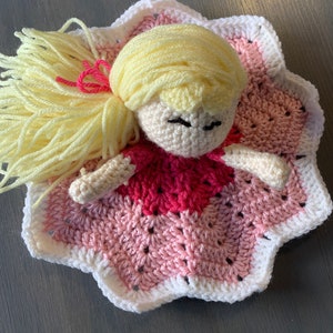 Pink Princess Lovey crochet pattern