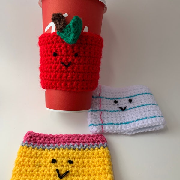 Teacher coffee cozies