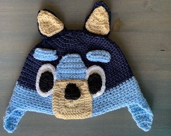 Blue Heeler Hat Crochet Pattern