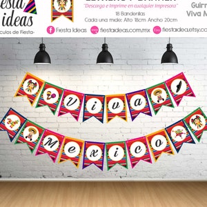 Banner Mexican Party, Banner Mexican doll Lele, Banner 5 de Mayo, Banner Viva Mexico