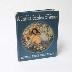 A Child&#39;s Garden of Verses (1941) Robert Louis Stevenson - illustrated vintage children&#39;s book