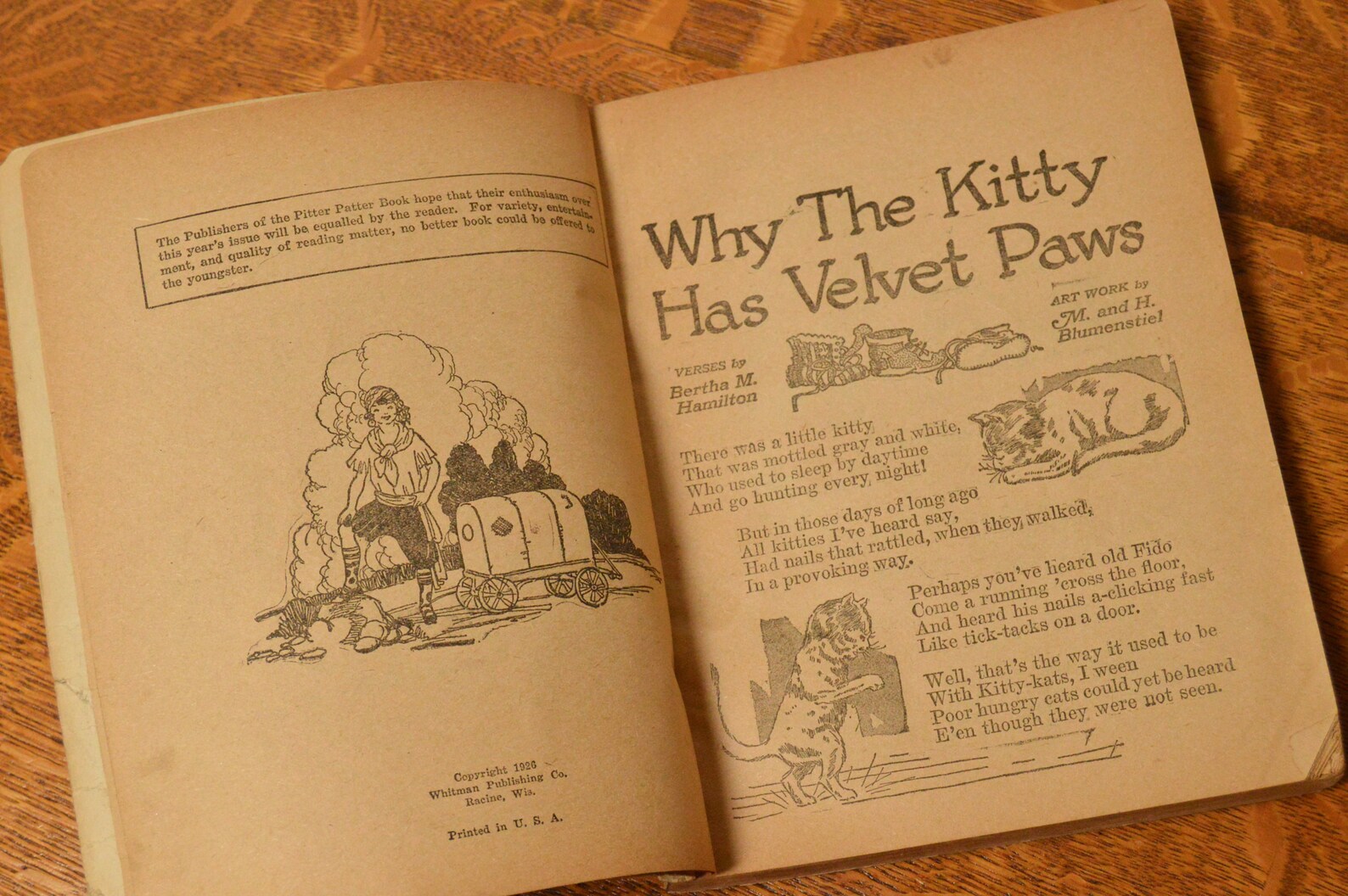 The Children's Pitter Patter Book 1927 Junior Home Etsy