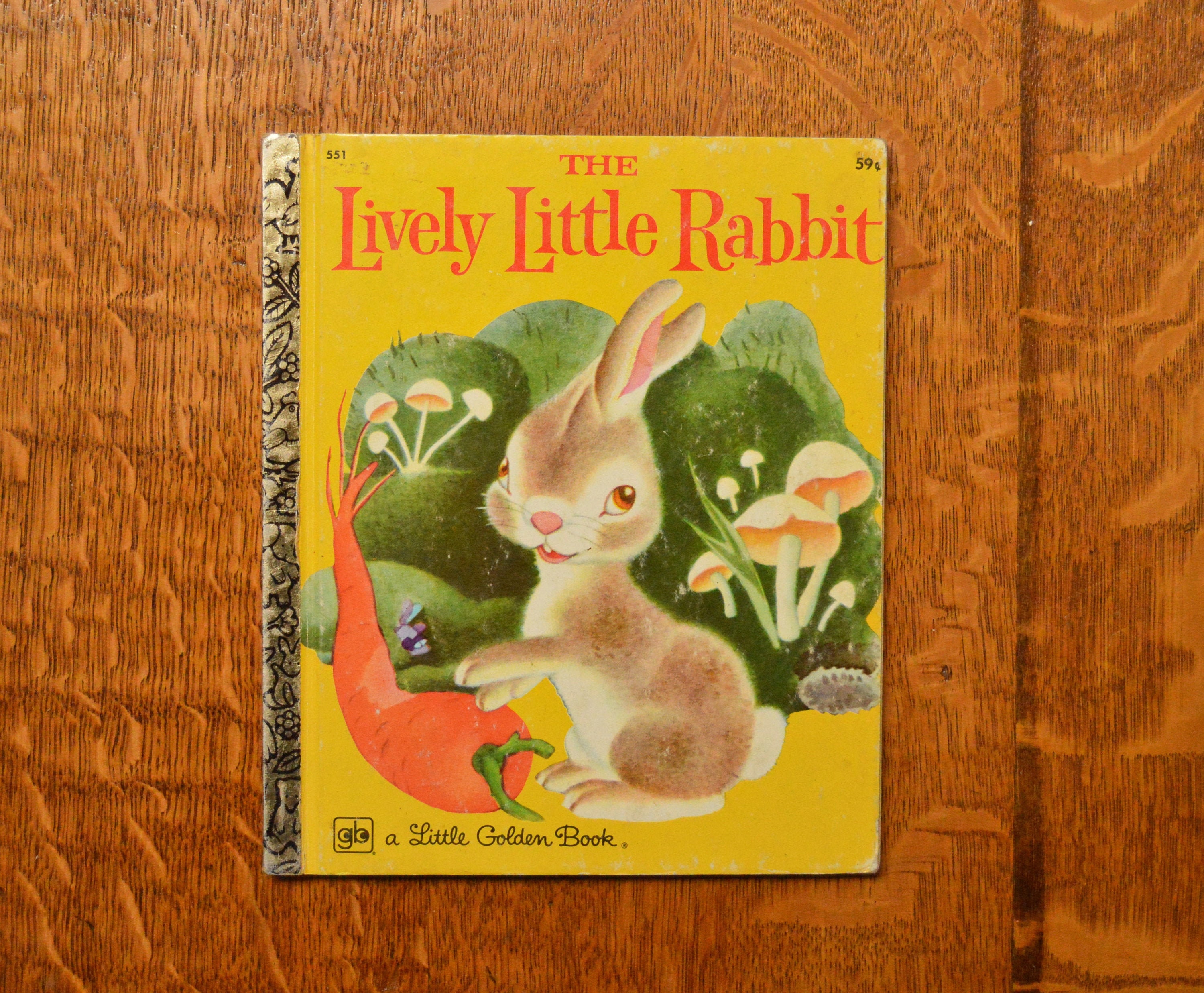 Rabbit Lively The Lively Little Rabbit 1977 Ariane Vintage Children's Little Golden ...