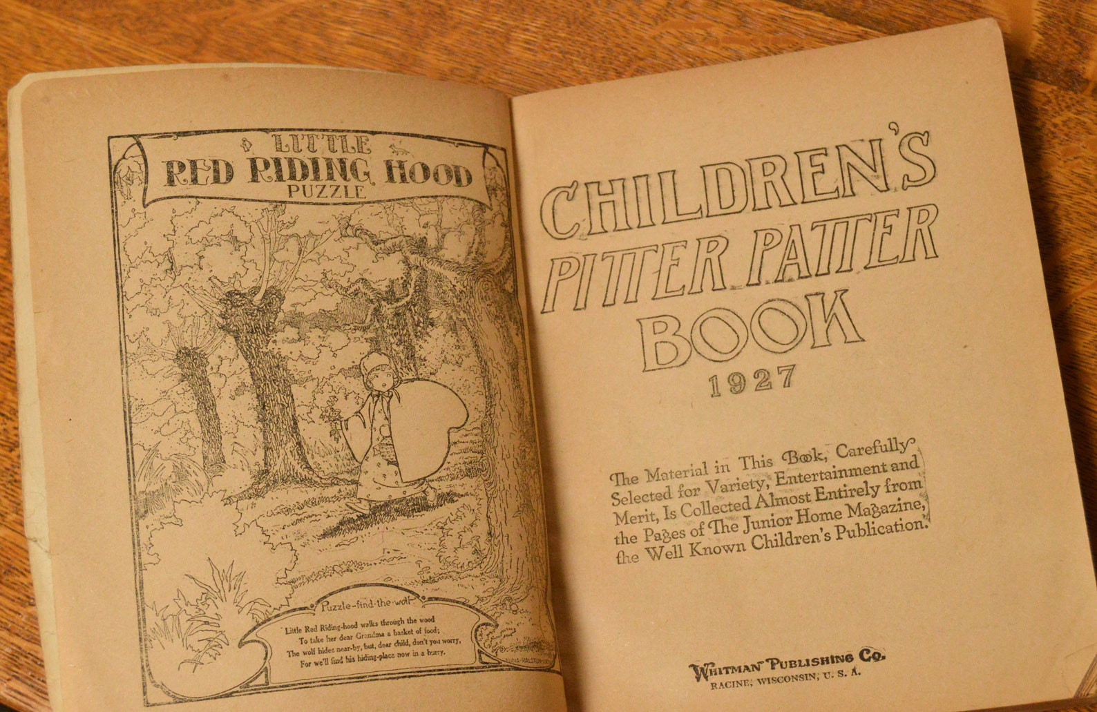 The Children's Pitter Patter Book 1927 Junior Home Etsy