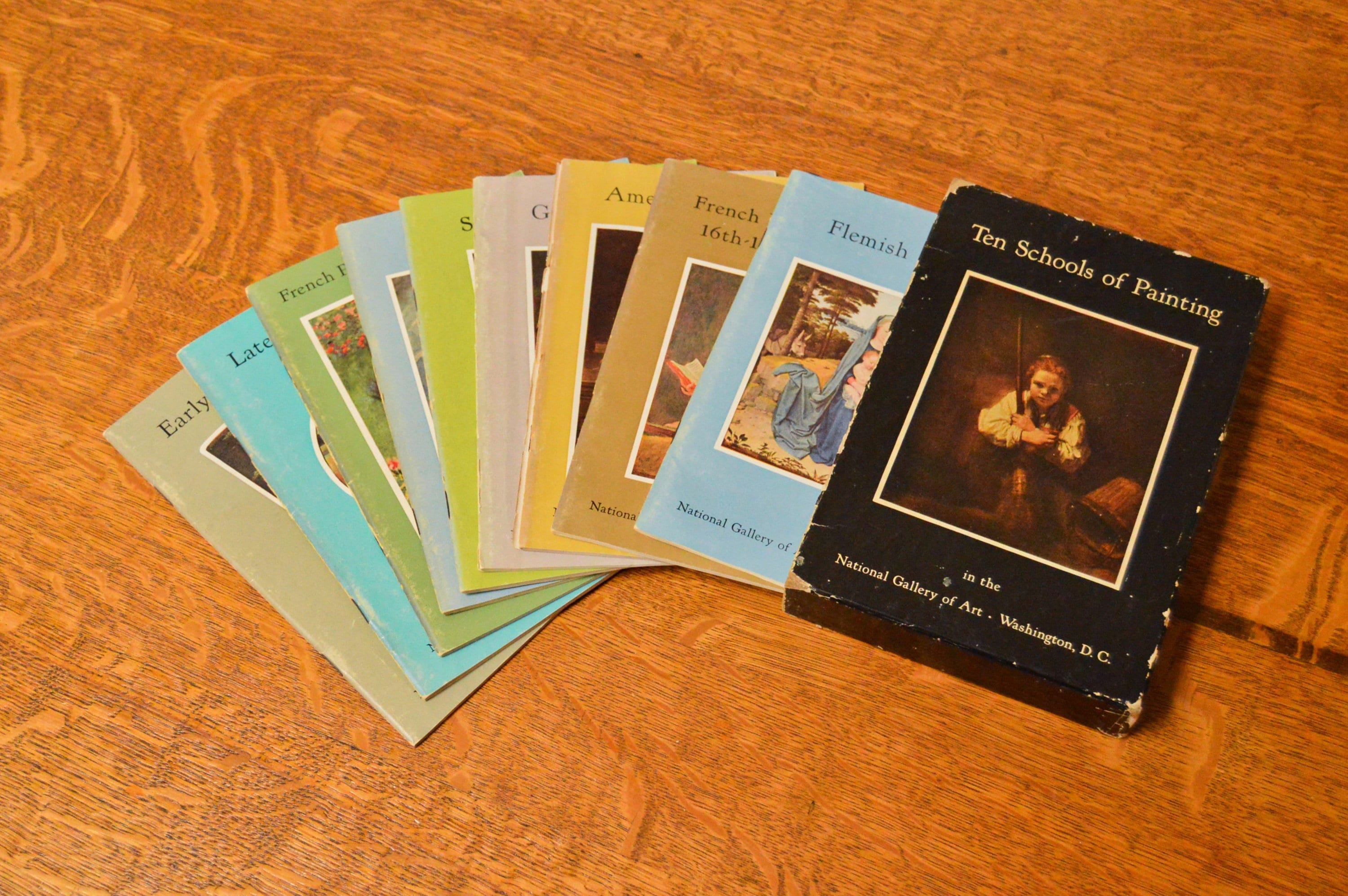 アート・デザイン・音楽 The National Galley Schools of Paitimngs Ten Schools of Painting (1959) Vintage Set of Art Pamphlets