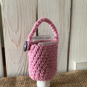 Hand Sanitizer holder l Hand Sanitizer Cozy l Stocking Stuffer l Teacher Gift Light Pink