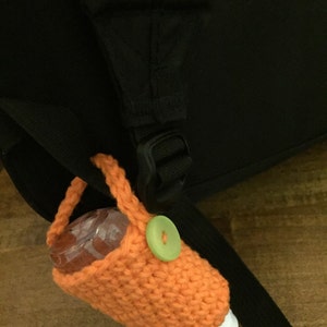 Hand Sanitizer holder l Hand Sanitizer Cozy l Stocking Stuffer l Teacher Gift Orange