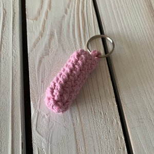 Lip balm holder keychain l chapstick cozy