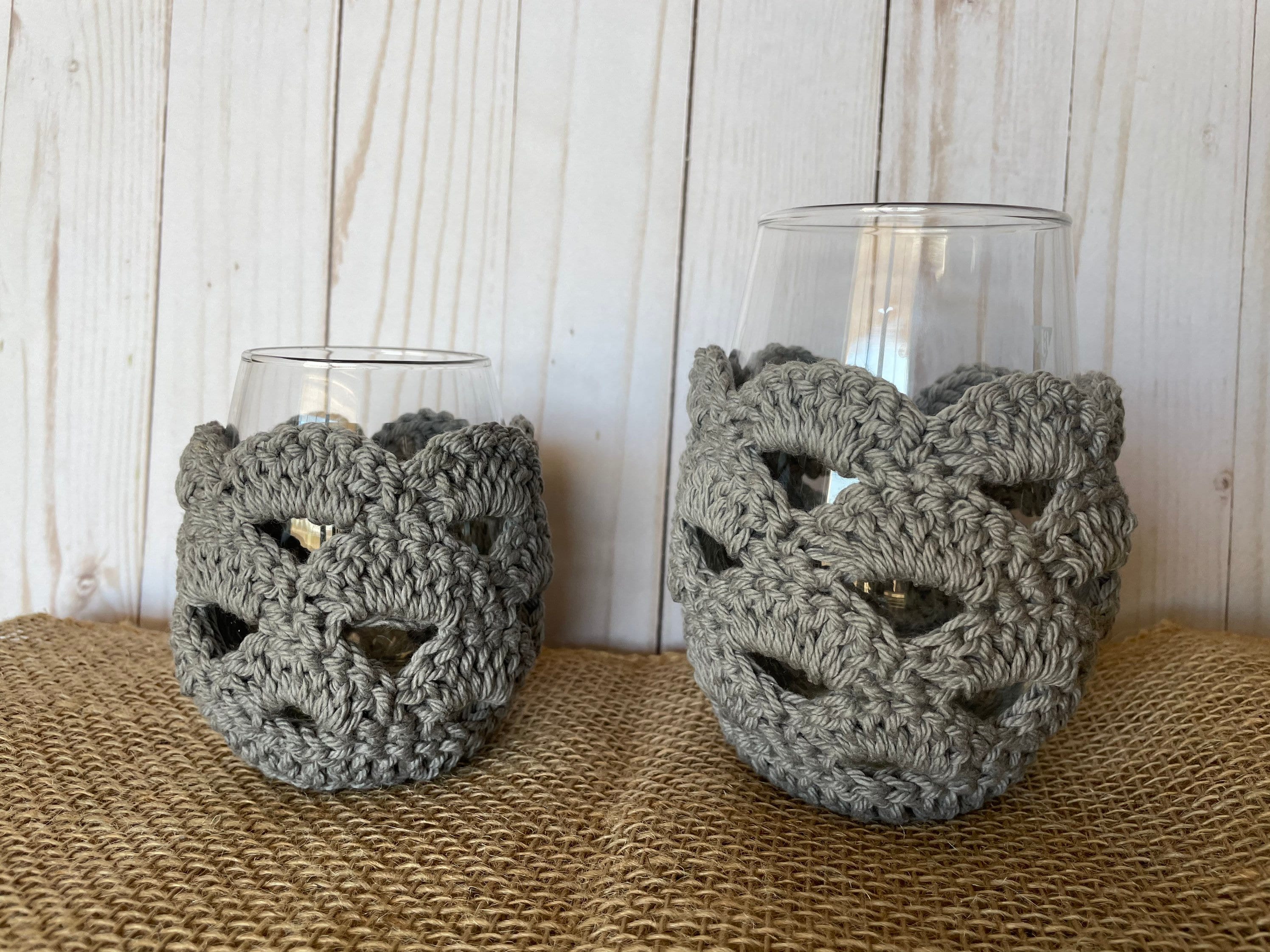Wine Glass Cozy L Wine Gift L Stemless Wine Glass Cozy Etsy