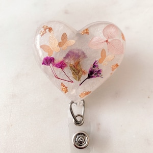 Valentines 3 Heart Acrylic Blank for Badge Reel