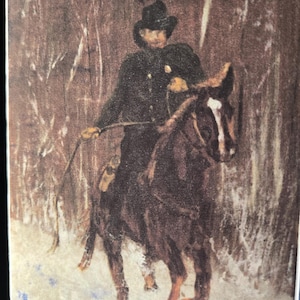 Western-wenskaart, kaart voor alle gelegenheden, blanco kaart rodeopaard, originele ontwerpkaart, cowboycadeaukaart, gratis verzending in de VS. Handgemaakte kaart