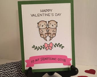 Valentine's Day Card "To My Significant Otter" - Funny Valentine's Day Card, Happy Valentine's Day, for Boyfriend Girlfriend Husband or Wife