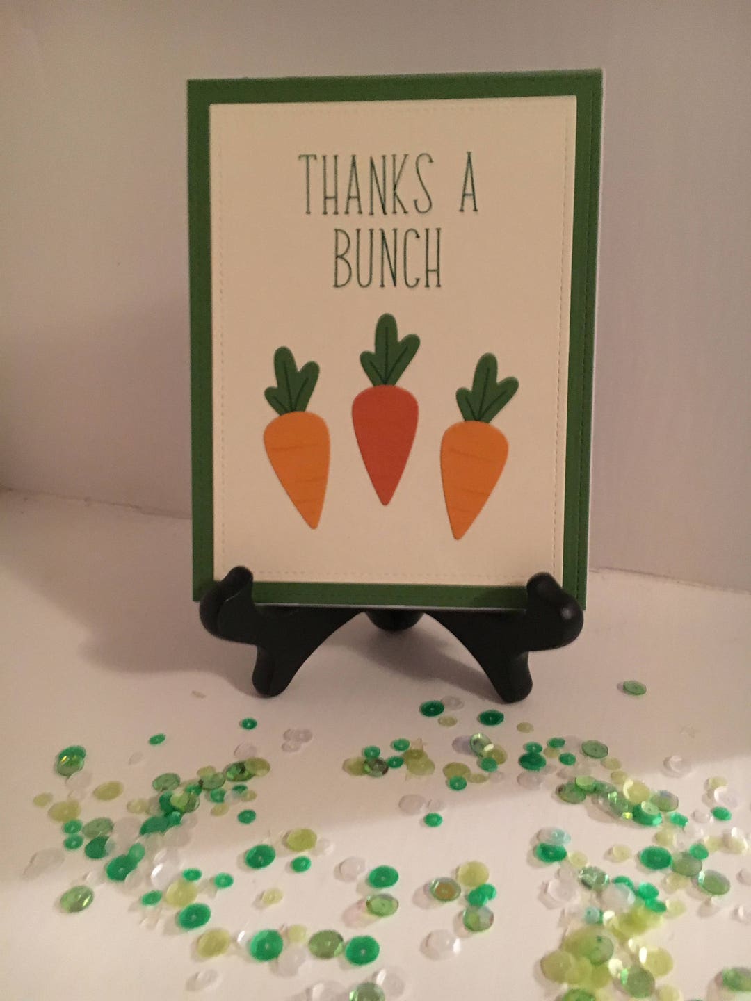 Cute Thank You Card "thanks a Bunch" - Thank You Card, Thanks ...