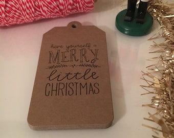 Set of 10 Have Yourself a Merry Little Christmas Gift Tags