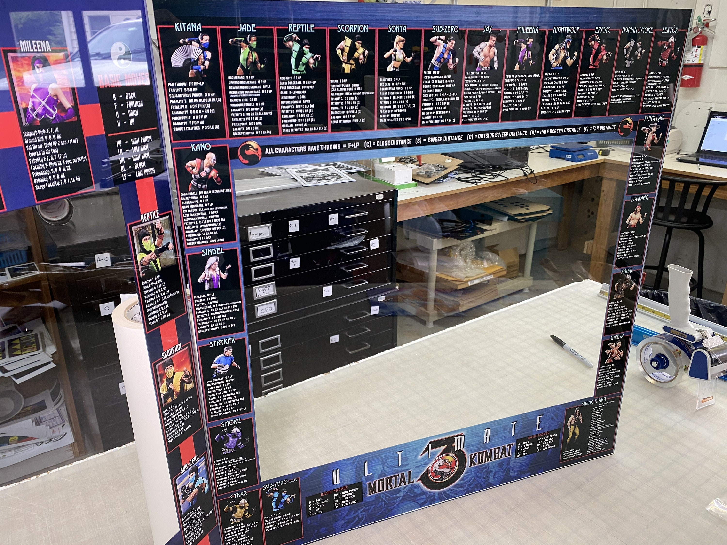 Mortal Kombat 2 bezel Moves list. – Szabo's Arcades