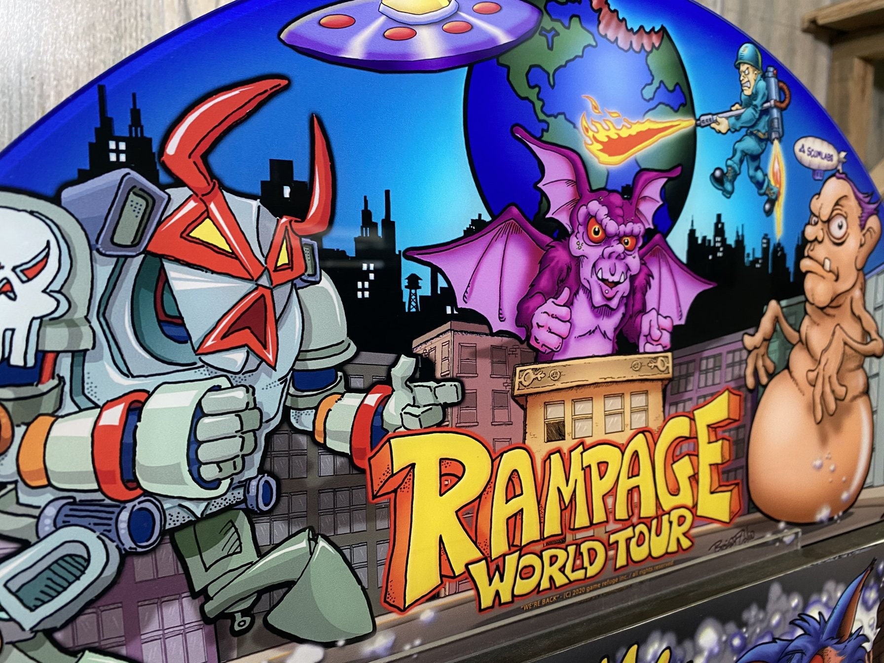 Arcade 1up Rampage World Tour Topper - Etsy
