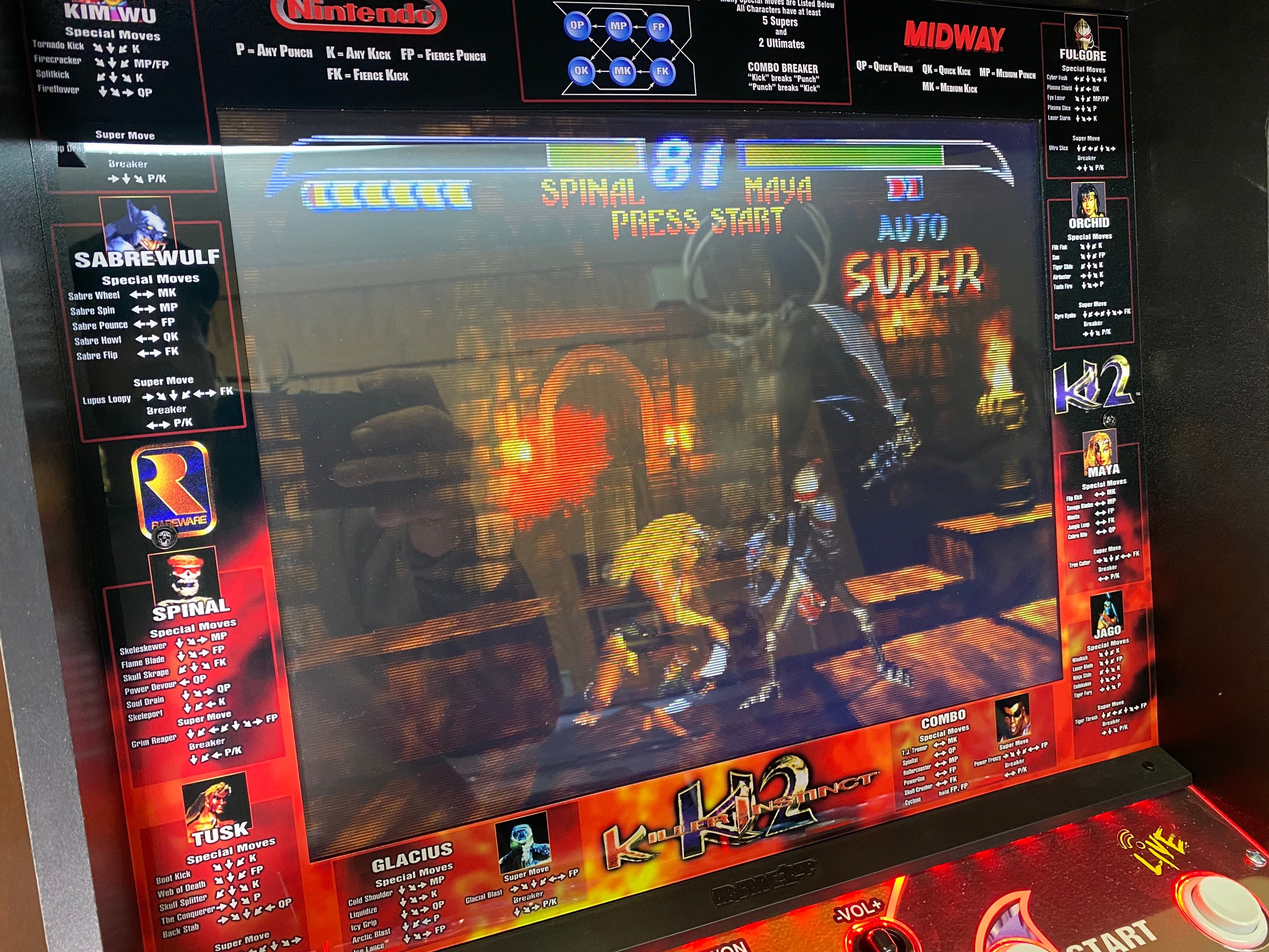 Mortal Kombat 2 bezel Moves list. – Szabo's Arcades