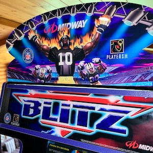 Arcade 1up NFL BLITZ LIGHTED topper