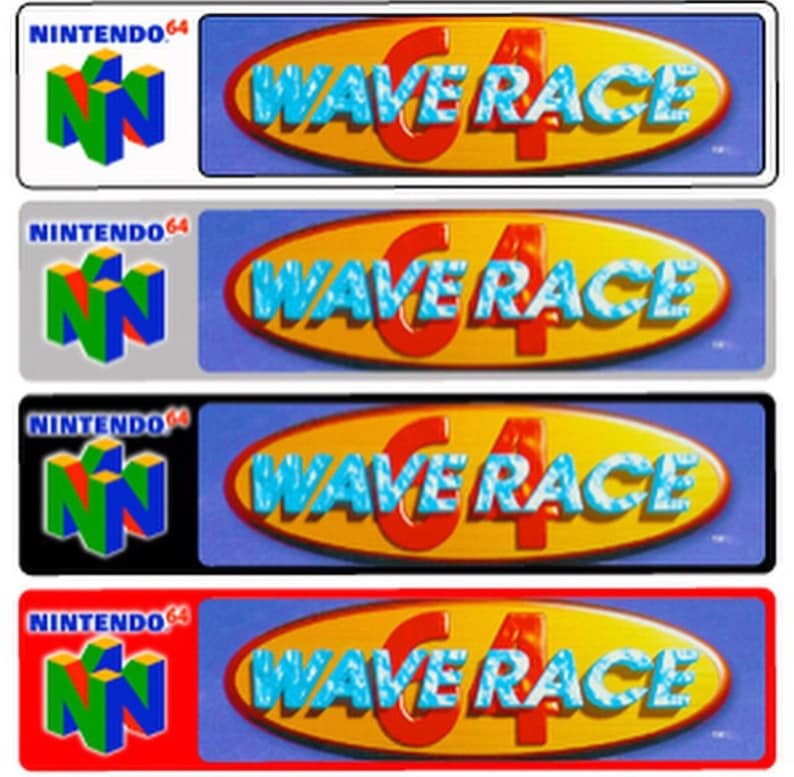 Nintendo N64 end labels includes full library | Etsy