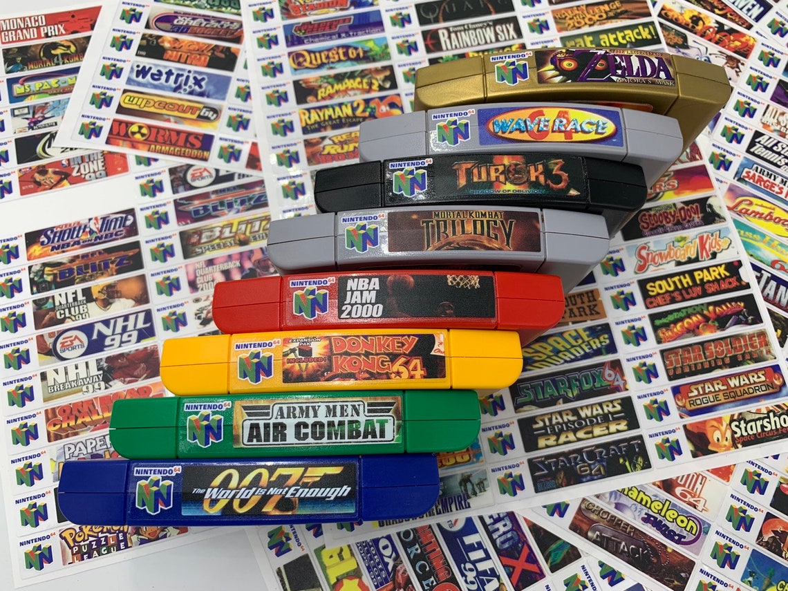N64 End Labels All NEW Clear - Etsy Australia