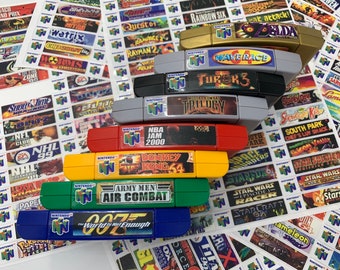 N64 end labels, all NEW clear