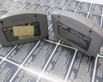 N64 rear replacement labels