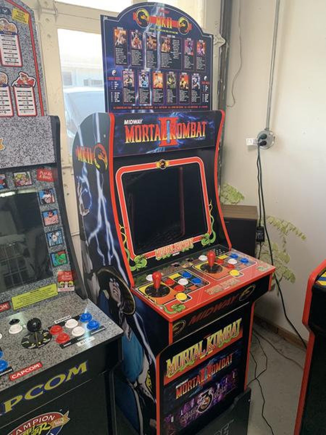 Arcade 1up Mortal Kombat 2 Topper Etsy