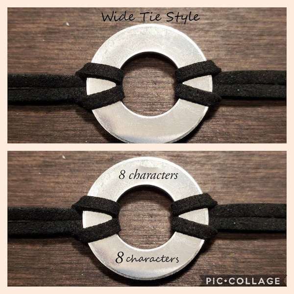 Custom Washer Bracelet (Chain or Elastic Closure)