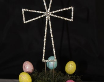 crystal cross topper etsy