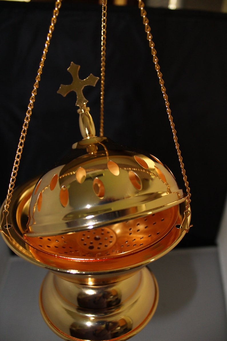 Elegant Censer Gold Large مبخرة or Charcoal Incense Burner Etsy