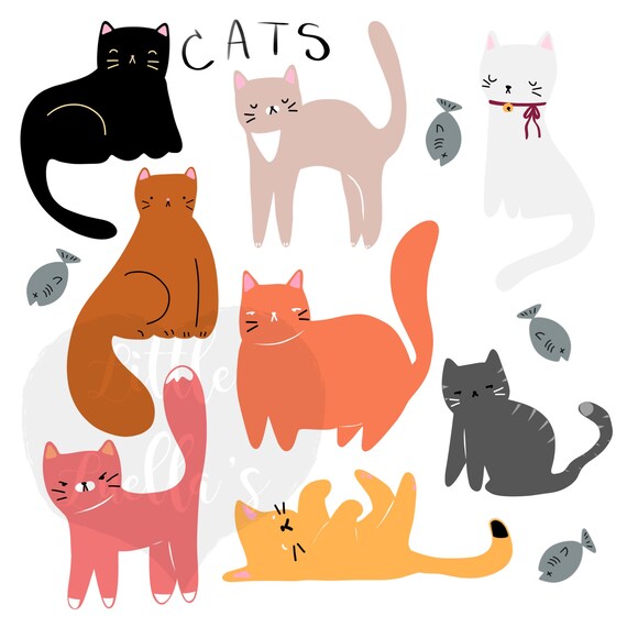 Pin de ☆ en arte  Como dibujar un gato, Ilustraciones de gato