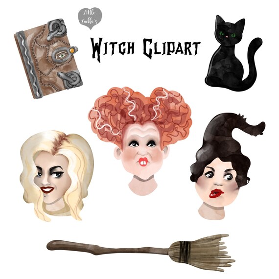 Witch clipart, witchcraft clipart, spell book, funny clipart, Halloween clipart, autumn clipart, fall clipart, Halloween party,