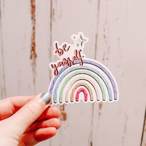 Be Yourself Rainbow Sticker