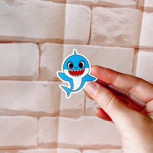 Adesivo Daddy Shark / Adesivo per bambini / Premi in classe / Impermeabile
