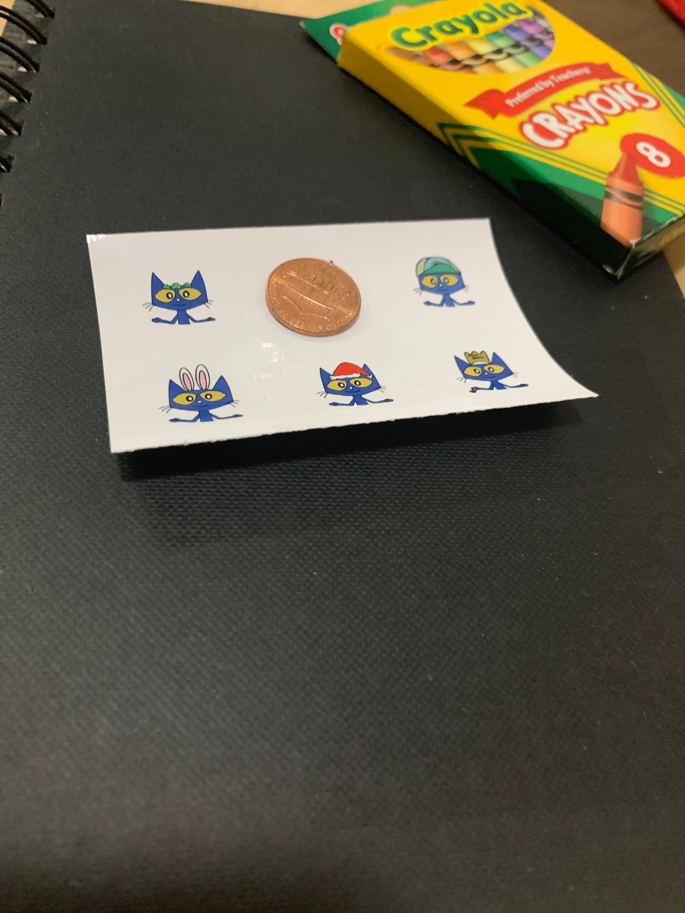 Pete the Cat mini stickers Etsy