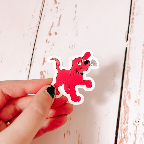 Mini Clifford Sticker | Kids Classic | Big Red Dog | Small Sticker