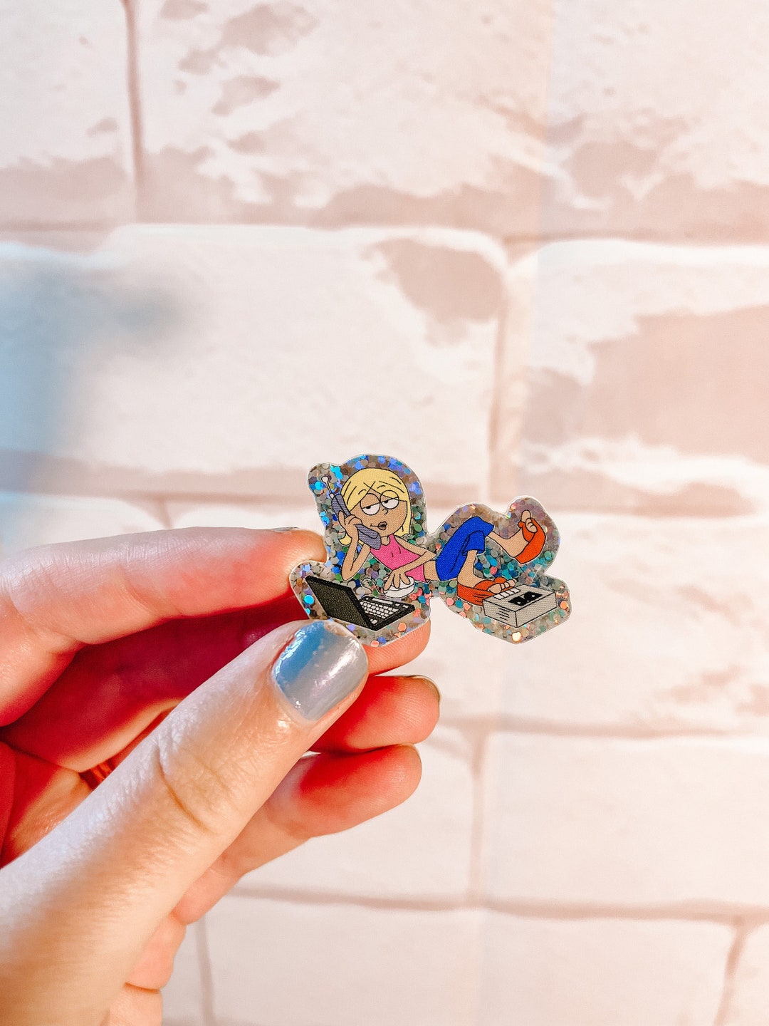 I'm Busy Glitter Sticker | 90s Kid | Small Sticker - Etsy